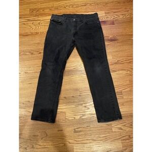 Levi's 511 Men's Slim Fit Black Wash Jeans Size 36x30 Red Tab Fading